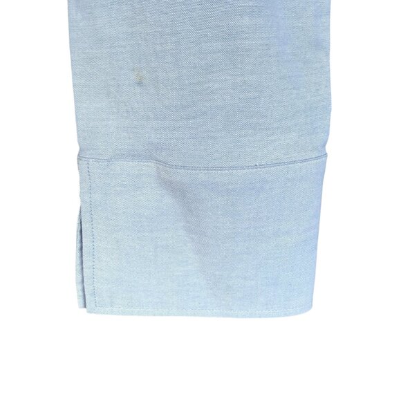 Habitat blue long sleeve collared button down shirt blouse size small - Picture 7 of 11